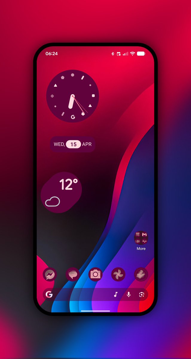 Markfern811's tweet image. Wednesday 
Widget's Pix Material You @pashapuma1 
Wall @_iBidule 
#Pixel launcher 
#Photoeditor