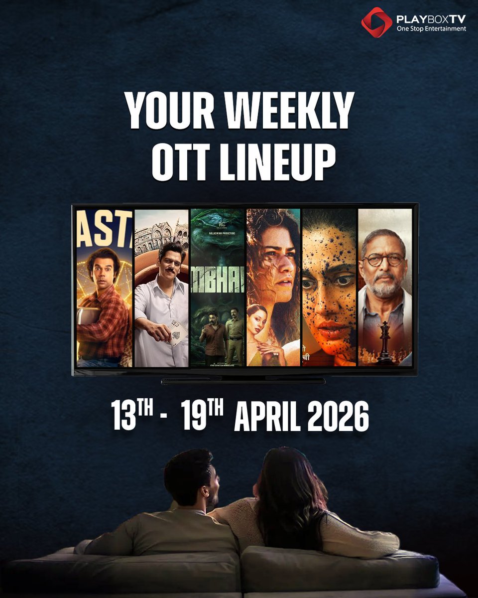 playboxtvapp's tweet image. Your weekly watchlist just got better!
.
.

Don’t forget to download the PlayboxTV app for access to all your favorite shows, 30+ OTT platforms, 200+ games, 500+ live TV channels, sports, and personalized recommendations!

#ottreleases #bingewatch #nowstreaming #weeklywatchlist