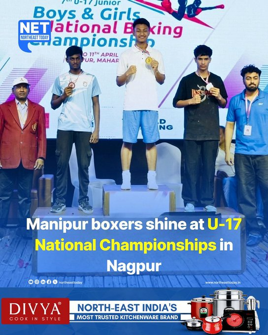 KevinuoS8068's tweet photo. #Manipur
Four young boxers win medals at U-17 National Boxing Championships, bringing pride to the state and Northeast.๐
#ManipurBoxing #U17Nationals #BoxingChampionships #ManipurPride #IndianBoxing
https://t.co/GBFJNn676w https://t.co/BRgBmDQPhg