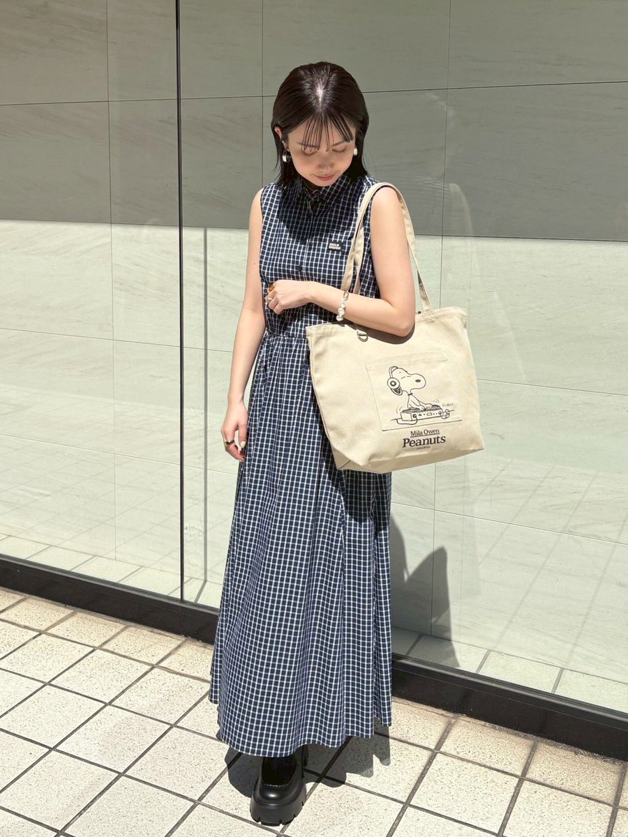 New Arrival - スリーブレスマキシ丈シャツワンピース ¥14,410- (tax
