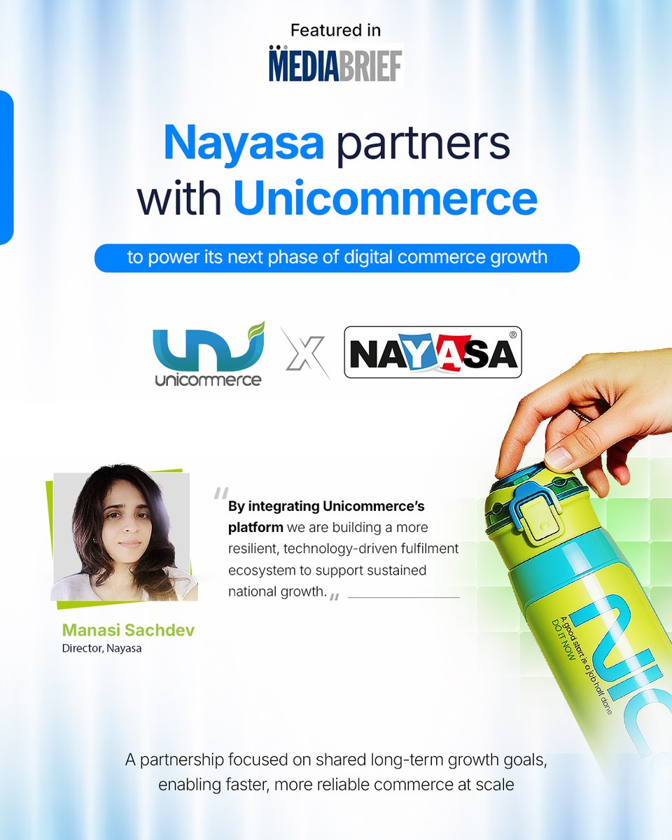 Unicommerce_'s tweet photo. Homeware demand is growing fast, and so are customer expectations. 📈

Nayasa, a trusted name in India’s homeware segment, has partnered with Unicommerce to strengthen its digital commerce operations and support its next phase of growth.

As more consumers turn to online channels for everyday home and kitchen essentials, the focus is shifting towards speed, accuracy, and consistent experiences across the order journey.

In fact, Unicommerce’s analysis of this year’s Valentine’s sale period highlighted a 46% YoY growth in order volumes and 29% growth in GMV for the Home & Furniture category, signalling sustained momentum beyond seasonal demand. 📊

Through this partnership, Nayasa is focused on building a stronger, more scalable commerce foundation, aligned with long-term growth and operational efficiency.

Excited to partner with Nayasa as they scale their digital journey and deliver seamless commerce experiences at scale. 🚀