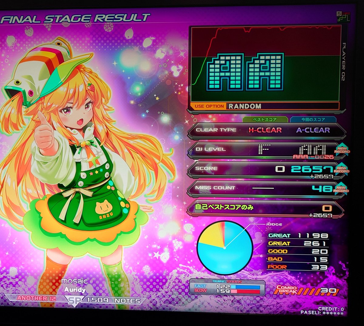 のあにゃるる☽˚地力譜面からにげるな tweet media