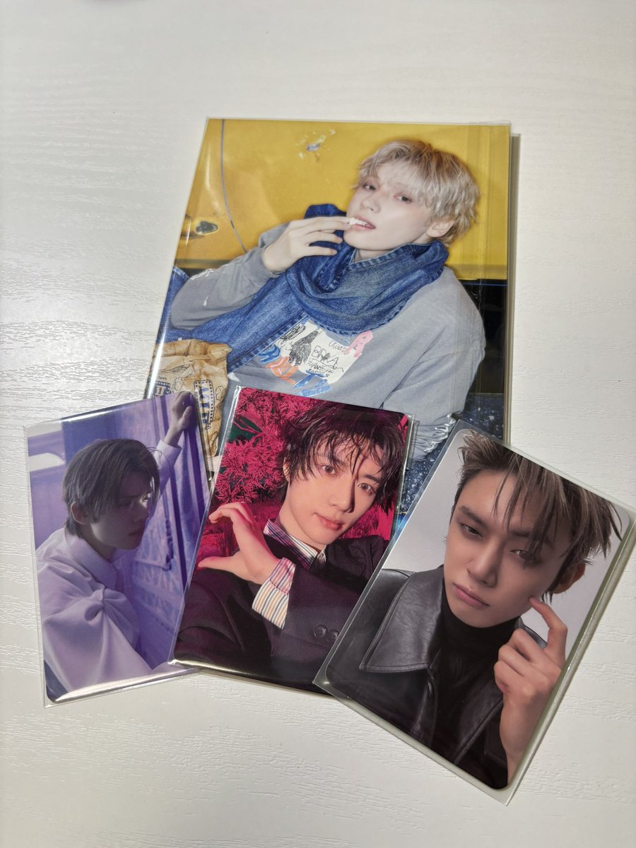 js5_ox's tweet photo. 【交換】TXT トゥバ 7TH YEAR: A Moment of Stillness in the Thorns トレカ ポスカ ユニット Weverse ユニバ 特典

譲：画像1.2枚目

求：weverse特典 ヨンジュン🦊
　　画像3枚目❤️ スビン🐰 ボムギュ🧸
　　その他同異種も検討

郵送のみ
検索からでもお気軽にお声がけください◎ https://t.co/Kxd6mdG1t9