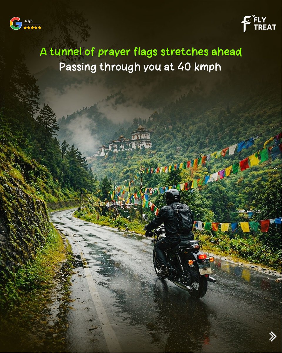 Flytreat_Tour's tweet photo. Some roads don’t just take you places… they change you. 🏍️⛰️

From chasing curves with your crew
to riding through mist, prayer flags, and silence

You’ve been scrolling long enough.
Maybe it’s time you ride it yourself.

Next batch leaving soon. https://t.co/nooIEaSJ7M