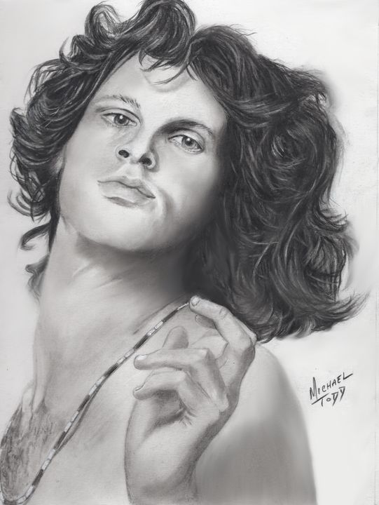 Art of the Day! "Jim Morrison of the Doors". Buy at: ArtPal.com/keywestartist9…