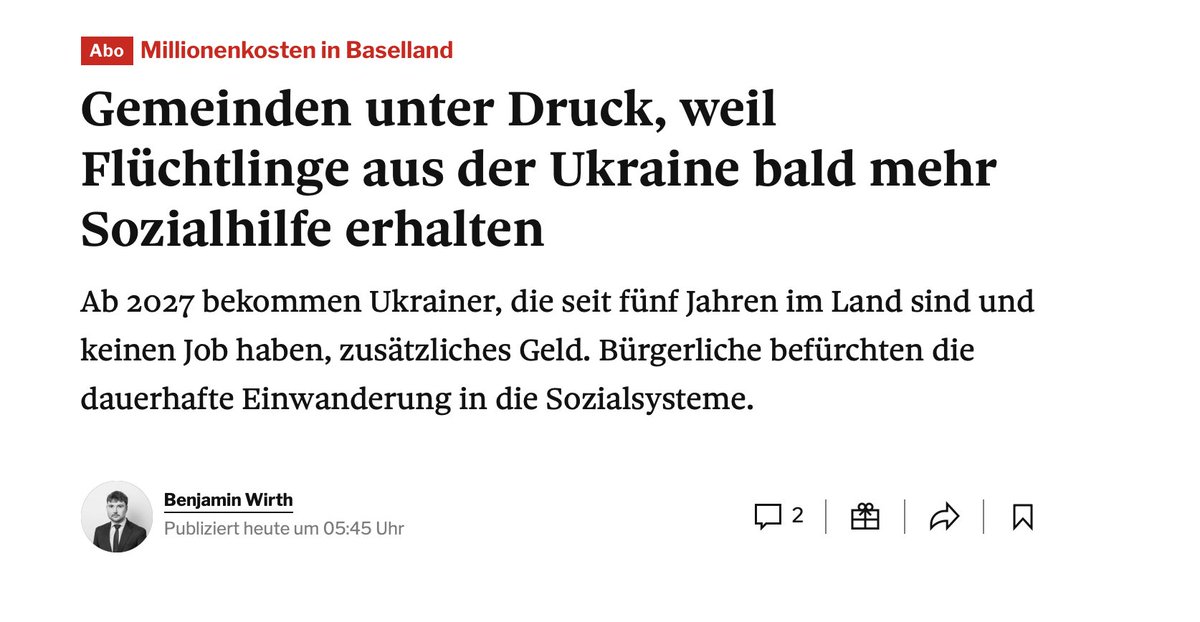 Die Finanzierung des Ukrainedossiers ist ein Vorgeschmack auf die „Bilateralen III”. Damit wird das Grundprinzip unseres Systems, dass Solidarität auf Gegenseitigkeit basiert, zunehmend ausgehöhlt.