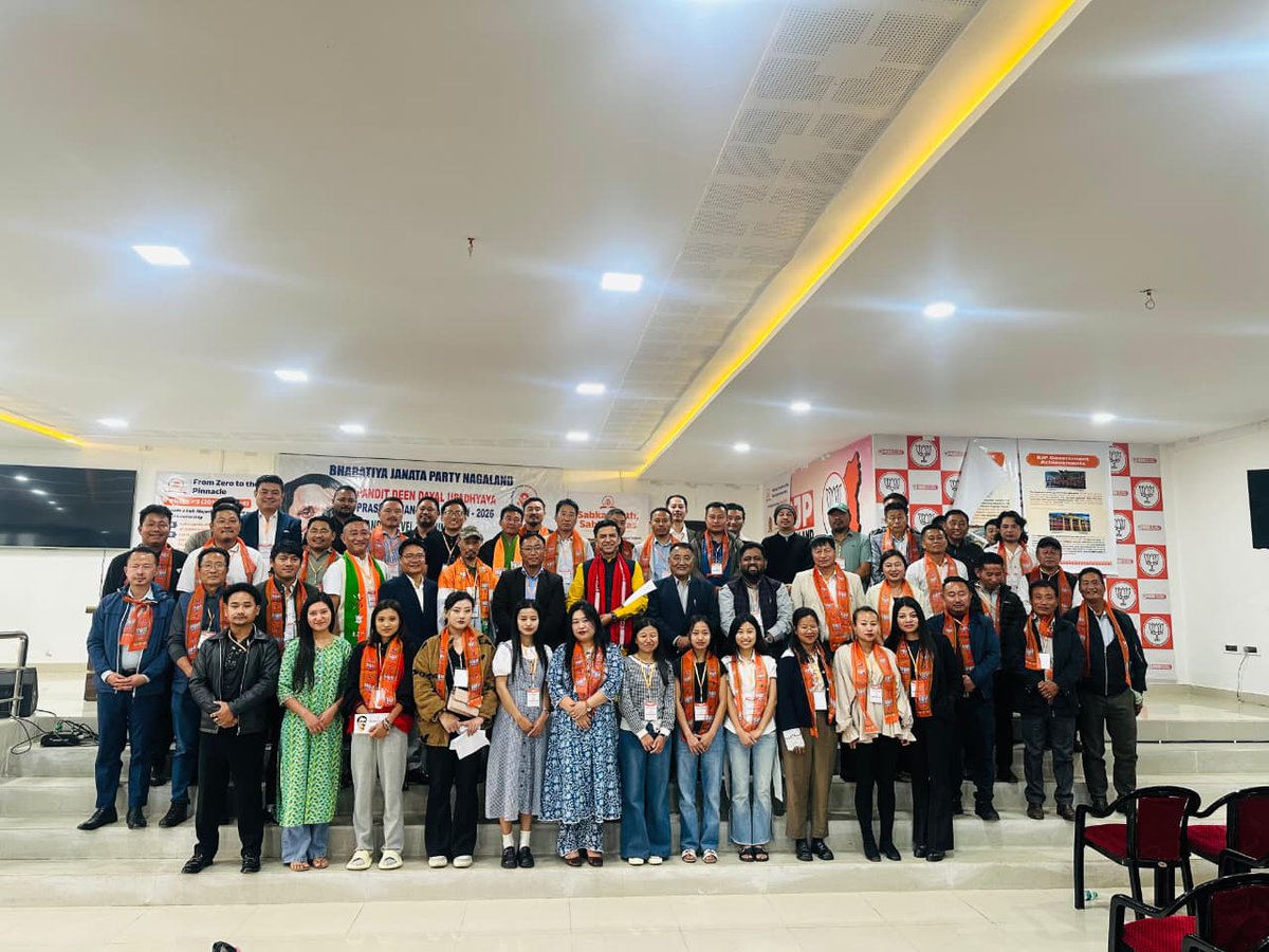 The Bharatiya Janata Party, Nagaland reached a significant milestone by successfully conducting the Pandit Deen Dayal Upadhyaya Prashikshan Mahabhiyan – 2026 at the State BJP Head Office in Kohima. This comprehensive session brought together dedicated Karyakartas from 8 A/C