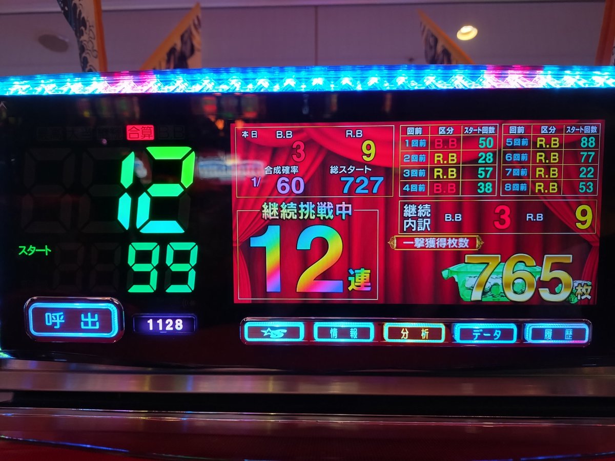 NTsidore's tweet photo. ミスタージャグラーで過去1番ジャグ連したけど、BIG引き弱＆ブドウ落ちがゴミなので楽しさゼロだった(´・ω・｀) https://t.co/d9RqmlF9Xm