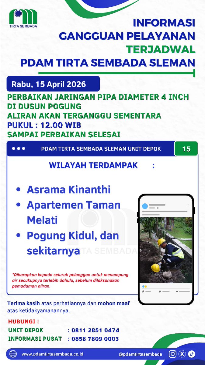 PDAM Tirta Sembada Sleman tweet media