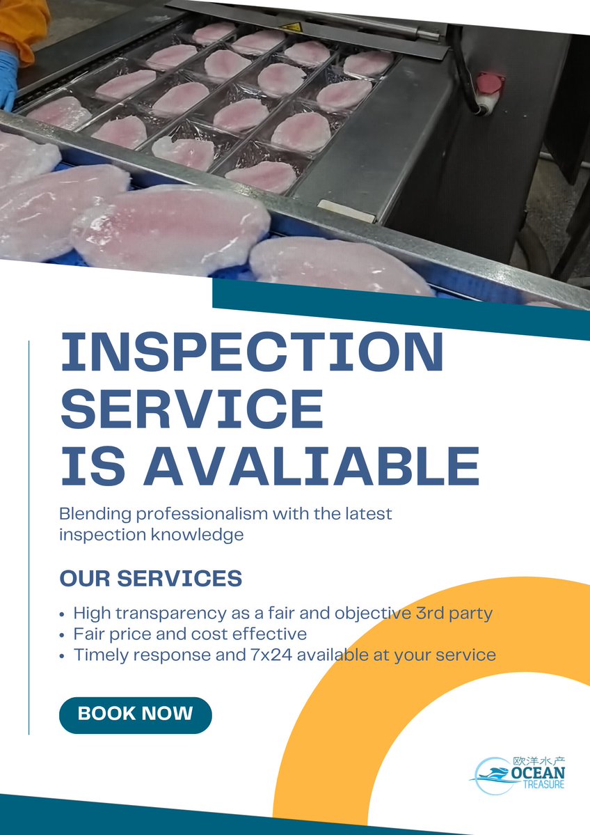 ocean_foods's tweet image. In today’s competitive seafood market, one quality issue can mean rejected cargo, financial loss, and damaged trust. With Ocean Treasure, you gain a reliable partner on the ground.

Our team ensures your products meet the required specifications, safety standards.

#inspection