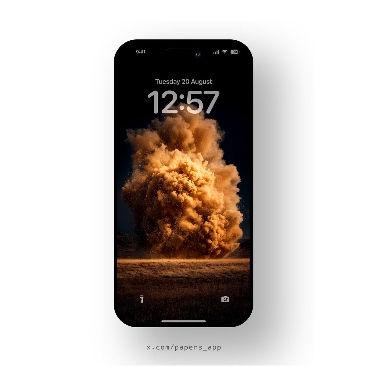 Papers_app's tweet image. Dust in motion, power in silence 💥#Aesthetic #Wallpaper
