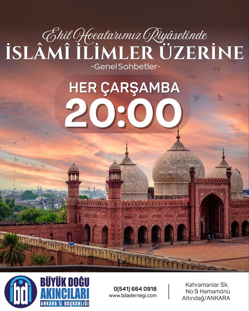 Büyük Doğu Akıncıları Ankara İl Başkanlığı tweet media
