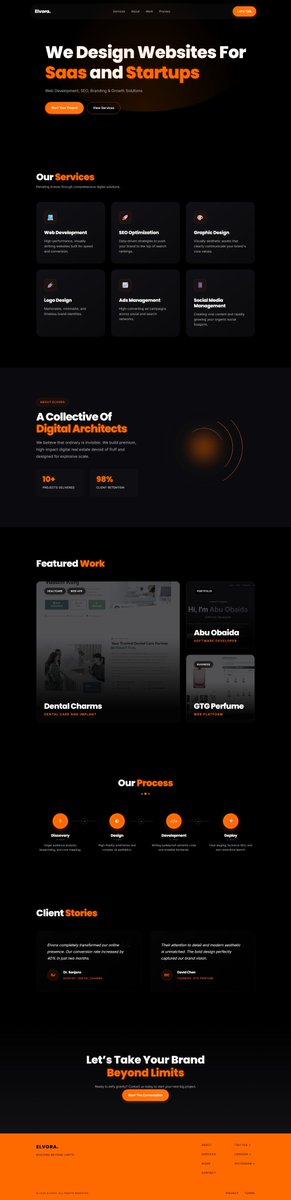 ABUOBAI55552724's tweet image. I just launched my web designing agency ELVORA.
I am giving free services to first 3 clients.
Book your slot now.

#webdesigning  #freelancer  #webdeveloper