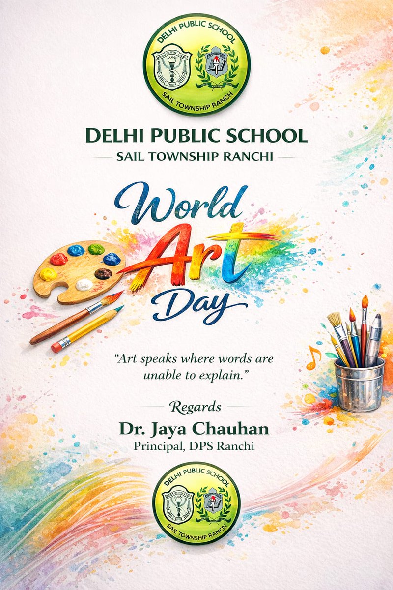 Dps_ranchi2's tweet photo. #DPSRanchi #WorldArtDay https://t.co/2j7c126C9x