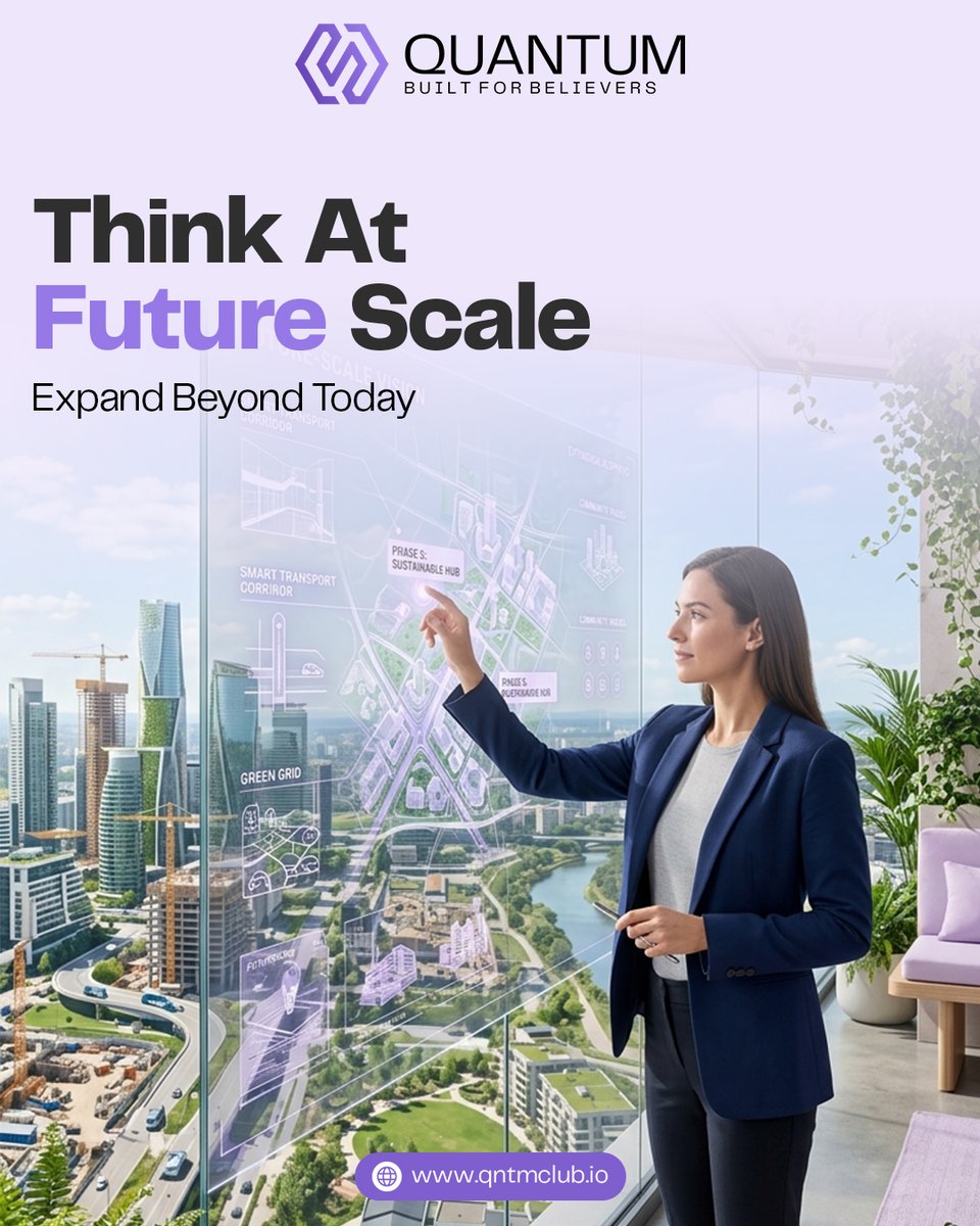 qntm_club's tweet image. Think At Future Scale 🚀Leaders don’t just react to the present — they prepare for what’s next.Expand Beyond Today

Move with purpose toward tomorrow. 🌍✨#FutureScaleThinking #ExpandBeyondToday #VisionaryLeadership #ThinkAhead #BuildTheFuture