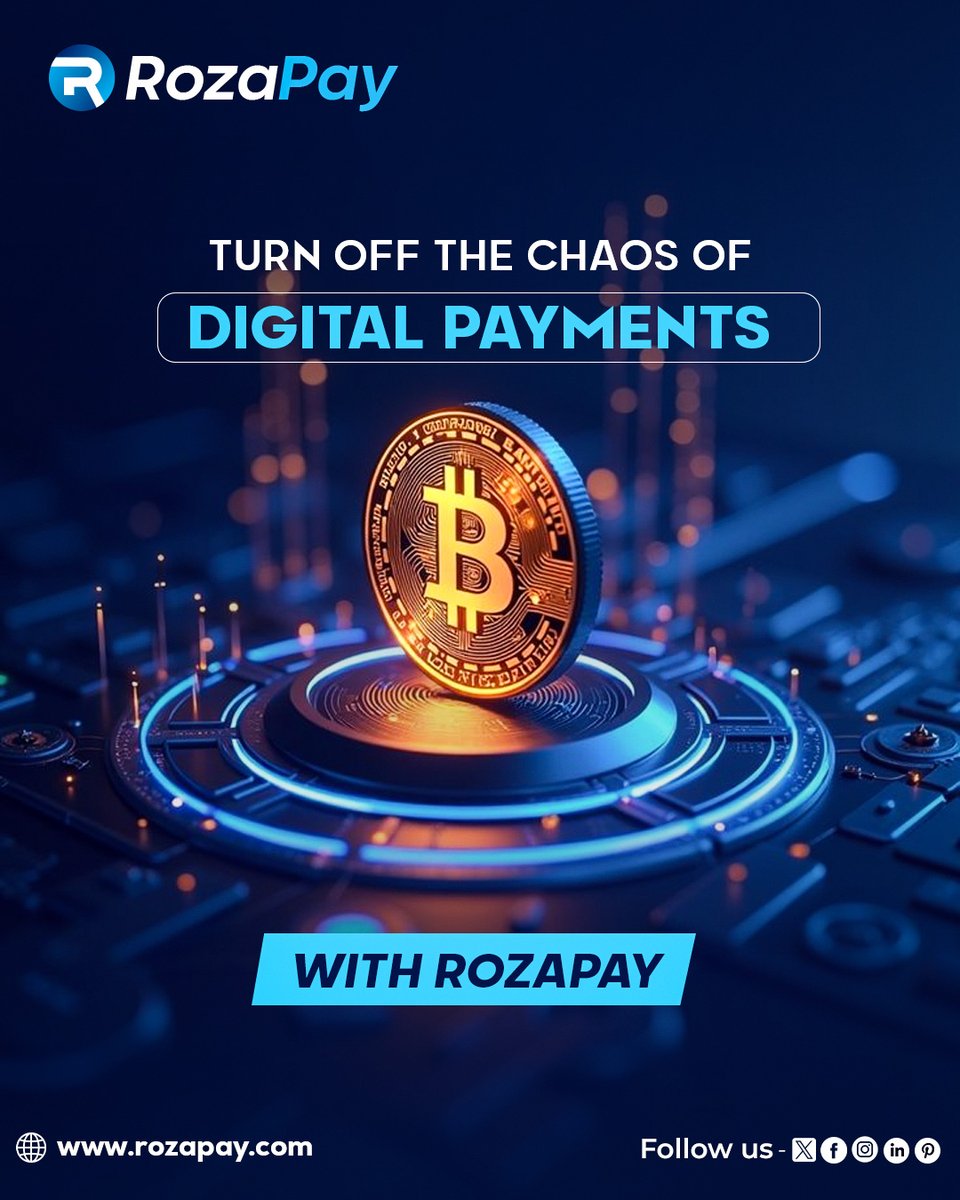 rozapaynow's tweet photo. Turn off payment chaos.⚡

Switch to seamless transactions with Rozapay.
Fast. Secure. Smart.

🌐 https://t.co/Nz2A5xlj1J

#Rozapay #Fintech #DigitalPayments #StartupIndia https://t.co/Y7gDvXydMJ
