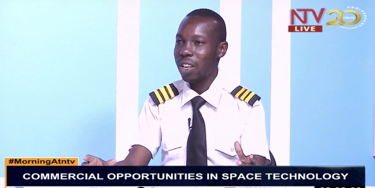 ntvuganda's tweet photo. Uganda is moving from space research into a growing space economy, and this morning we explore what that transition means for business and innovation with Zoora Harrison and @Simonbrunowad. 

#MorningAtNTV https://t.co/lEEtYxdzTO