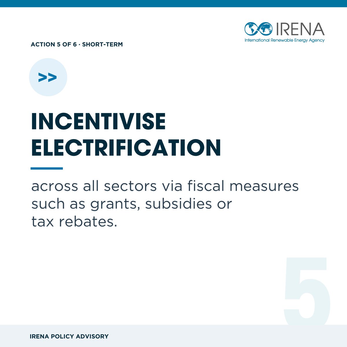 IRENA's tweet image. 2🧵@IRENA recommends short-term actions, including scaling distributed renewables, #solarPV mini-grids &amp;amp; intensive #electrification, offering a near-term pathway to strengthen resilience. Discover more policy recommendations:  irena.org/Publications/2…