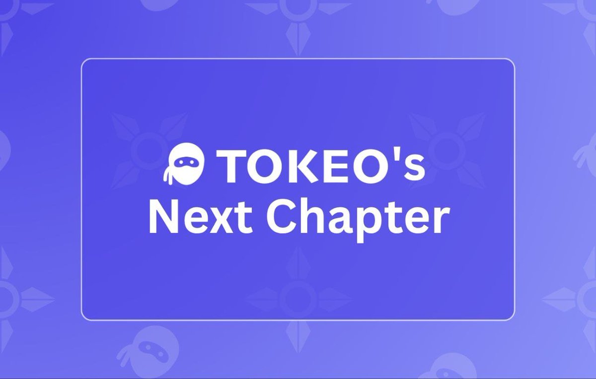 Tokeo_io's tweet photo. Tokeo’s Next Chapter 🧵

Tokers, we wanted to share an honest update on what we have built so far, where things stand, and what comes next.

Over the past year we have built a lot: your beloved Tokeo Wallet and, most importantly, this community. 🔽