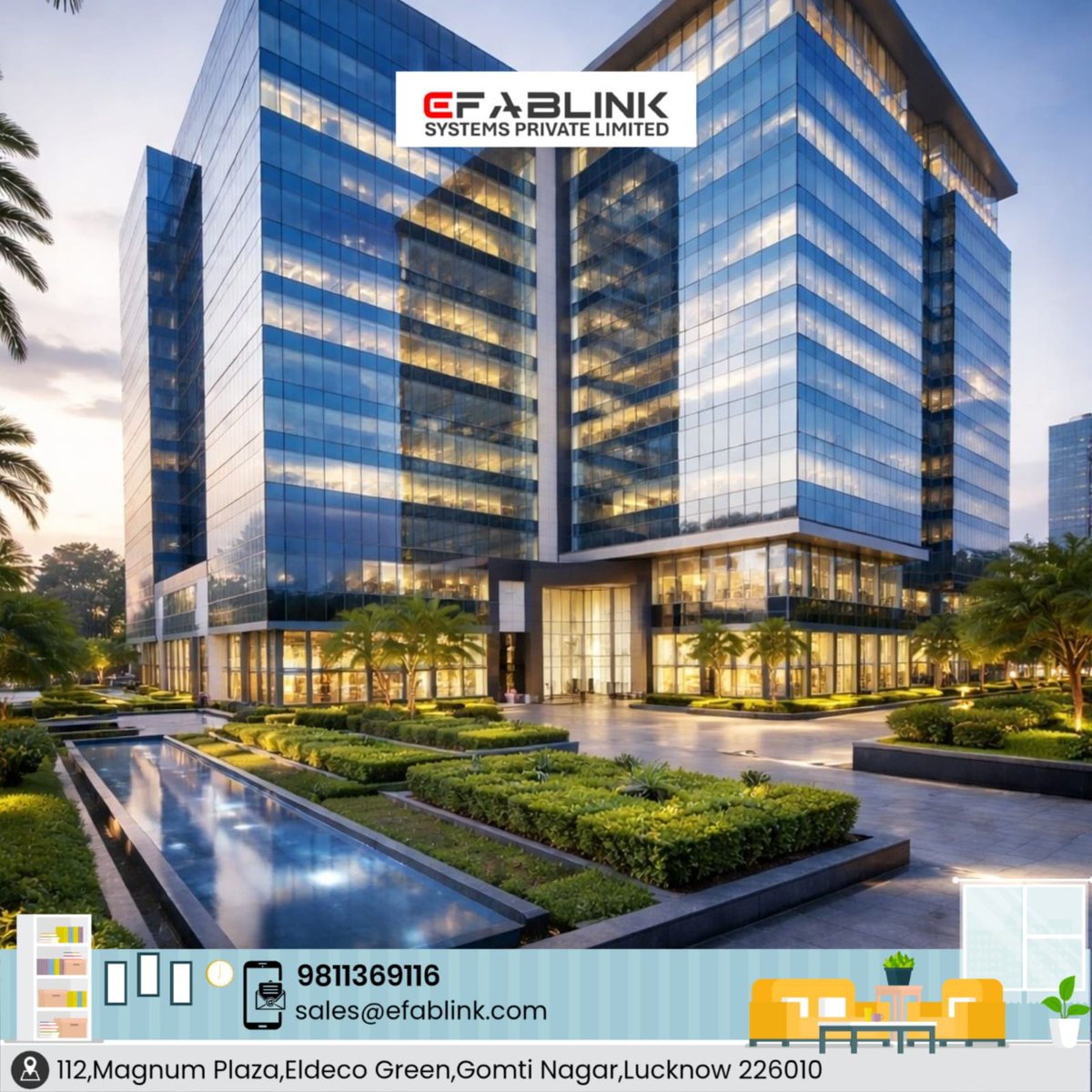efablink's tweet photo. Lucknow businesses: Local service beats national vendors.
EFABLINK offers tailored office solutions in Gomti Nagar &amp; Sultanpur Road.
Durability, design, and delivery for maximum ROI.

#EFABLINK #Furniture #Interiors #Automation #LucknowRealEstate #OfficeSoluions https://t.co/gPLC5W9HWO
