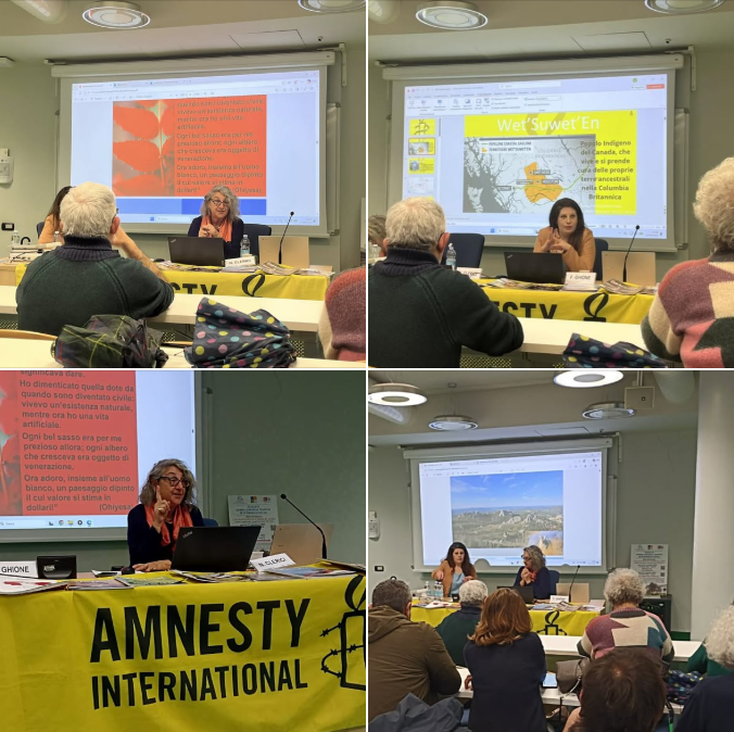 amnestytorino's tweet image. A #Torino:
DIRITTI DEI POPOLI NATIVI: tra discriminazioni e devastazioni ambientali
Lunedì 13 aprile il secondo incontro, presso il Campus Luigi Einaudi. Terzo ed ultimo incontro lunedì 20 aprile a tema America del Sud.
@amnestyitalia @AmnestyPiemonte