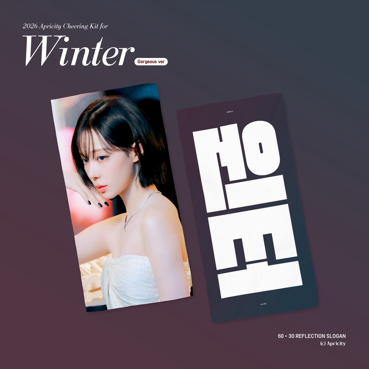 Apricity010101's tweet image. 2026 CHEERING KIT for WINTER
ⓒ ᴀᴘʀɪᴄɪᴛʏ

2026 aespa LIVE TOUR - SYNK : aeXIS LINE - in JAPAN [SPECIAL EDITION DOME TOUR] #TOKYO  

🗓️~ 26. 04. 23.
🔗 bit.ly/2026apricity
🚚 5/1 이후 발송 예정

🌏GO &amp;gt; DM

💛 日本・東京ドーム公演で現地販売を行う予定です！