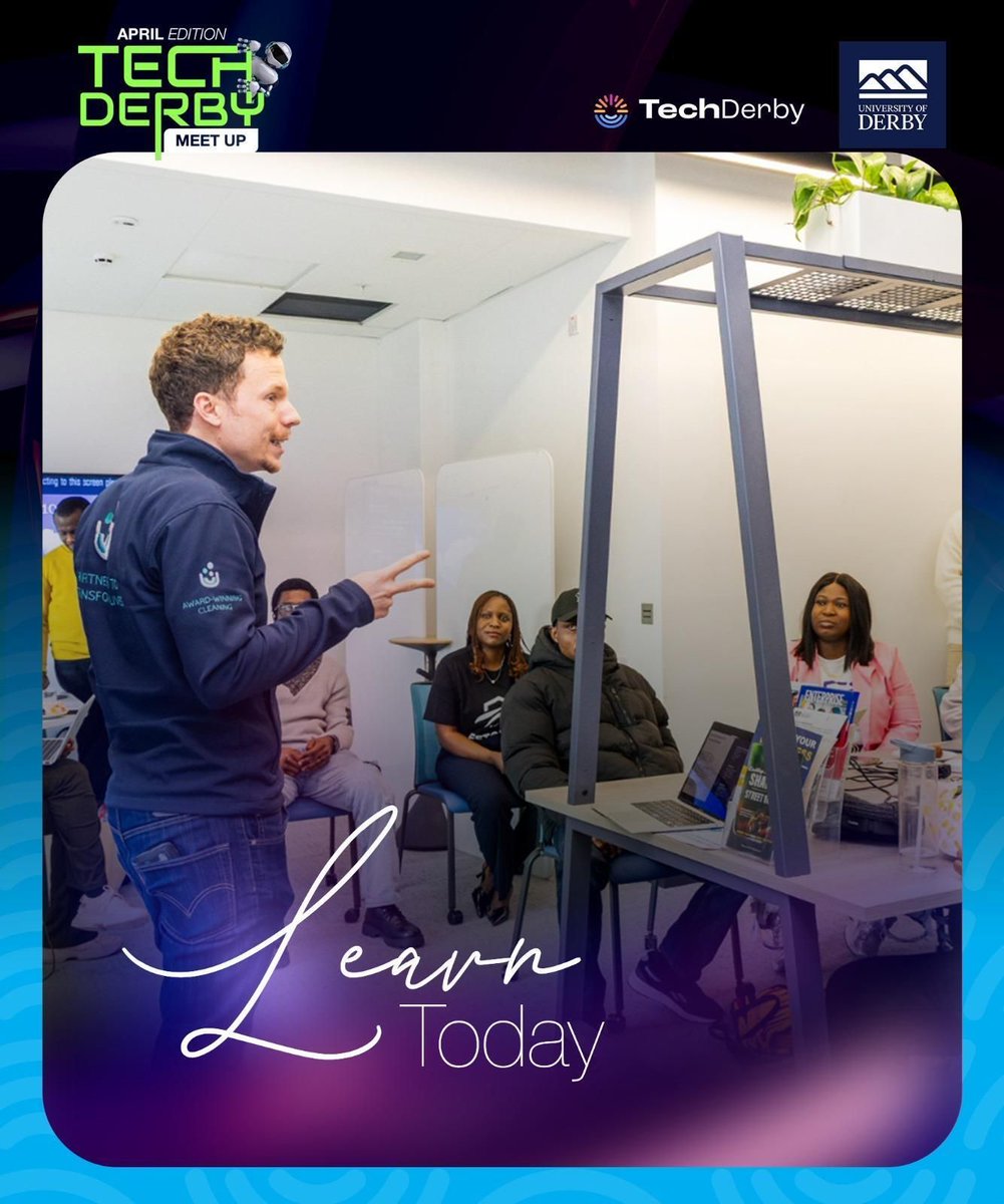 TechDerby1's tweet image. 📚 Learn Today. Grow Tomorrow.

Join the Tech Derby Meetup and gain real insights, real connections, real opportunities.

📅 15 April 2026
⏰ 12PM
📍 Derby

Don’t just read here, be in the room! 🚀
#TechDerby #LearnToday #TechCommunity