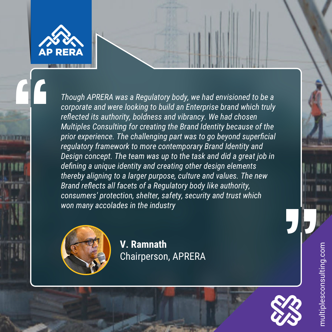 multiplescon's tweet photo. Proud to partner with AP RERA on their bold brand redesign! V. Ramnath, Former Chairperson, praises our work for authority, safety &amp; trust—winning industry accolades.
#RERA #APRERA #RealEstate #Branding #RealEstateIndia #BrandIdentity #MultiplesConsulting https://t.co/RATSSPDDIa