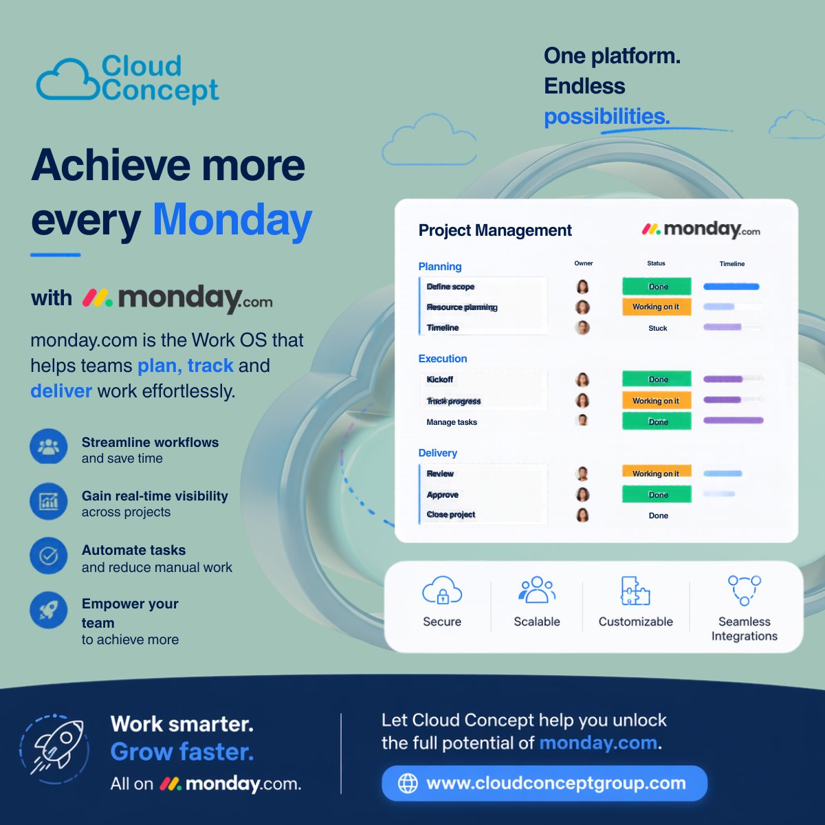 cloudconceptae's tweet photo. Work should not feel scattered. With https://t.co/xpBF5Nin9F, teams can manage workflows, improve visibility, and keep everything moving in one place.
Free trial:
https://t.co/DdcXw5AETY
#CloudConcept #mondaydotcom  #CRM #AI #UAE https://t.co/YmVET5c6Cm