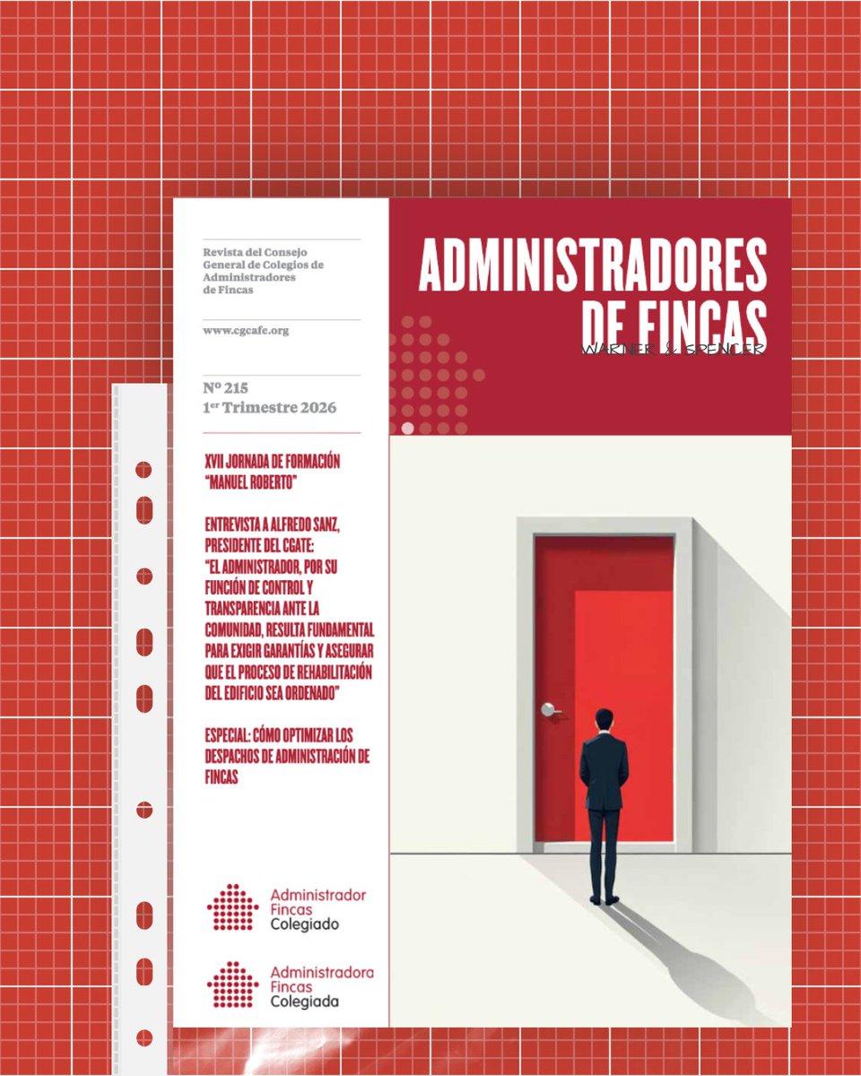 CGCAFE_AAFF's tweet photo. Ya disponible el nuevo número de la revista del CGCAFE 🤓

Transformación, digitalización, actualidad jurídica y claves para el sector de la administración de fincas. Consúltala aquí 👉 https://t.co/NZ3gET1UvG 

#CGCAFEComunica https://t.co/gkgXNe3gHA