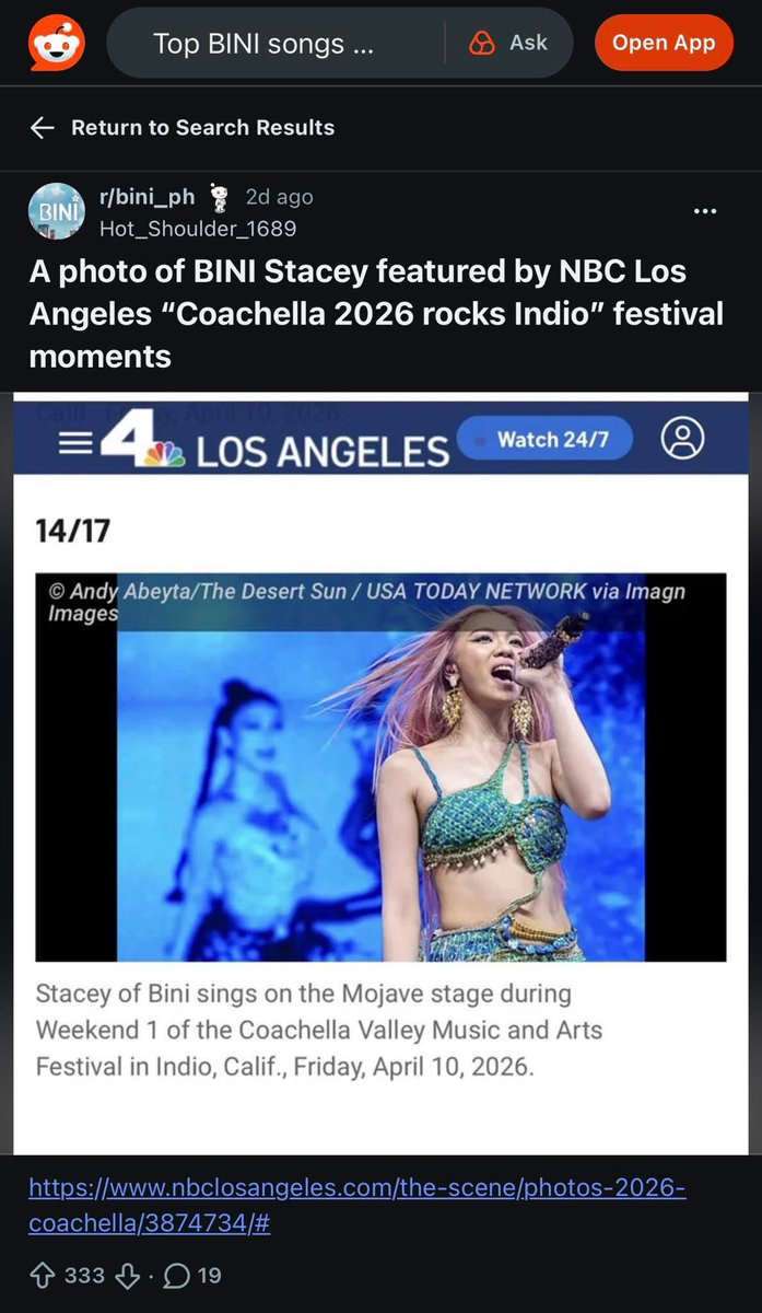 Grabe ka na <a href="/bini_stacey/">stacey 🪐</a> 😭😭😭 pink hair supremacy! #bini #coachella #binichella #nbclosangeles