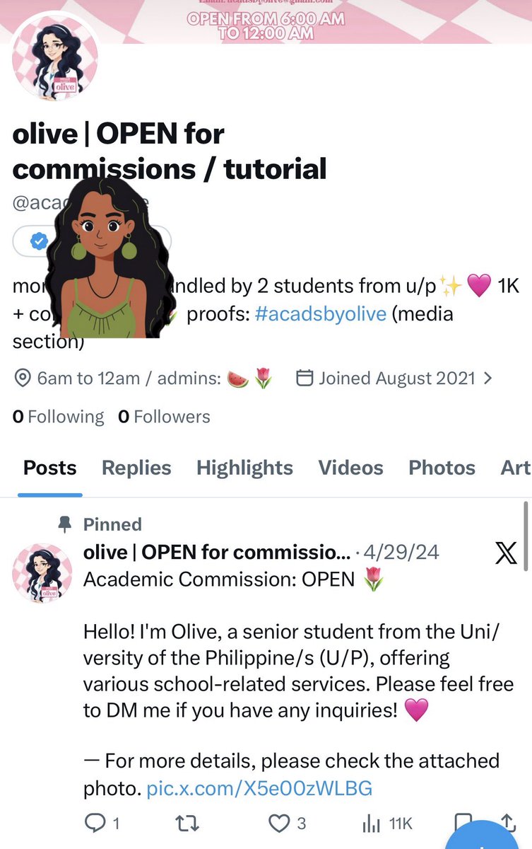 olive 🫒 | open for academic commissions tweet media