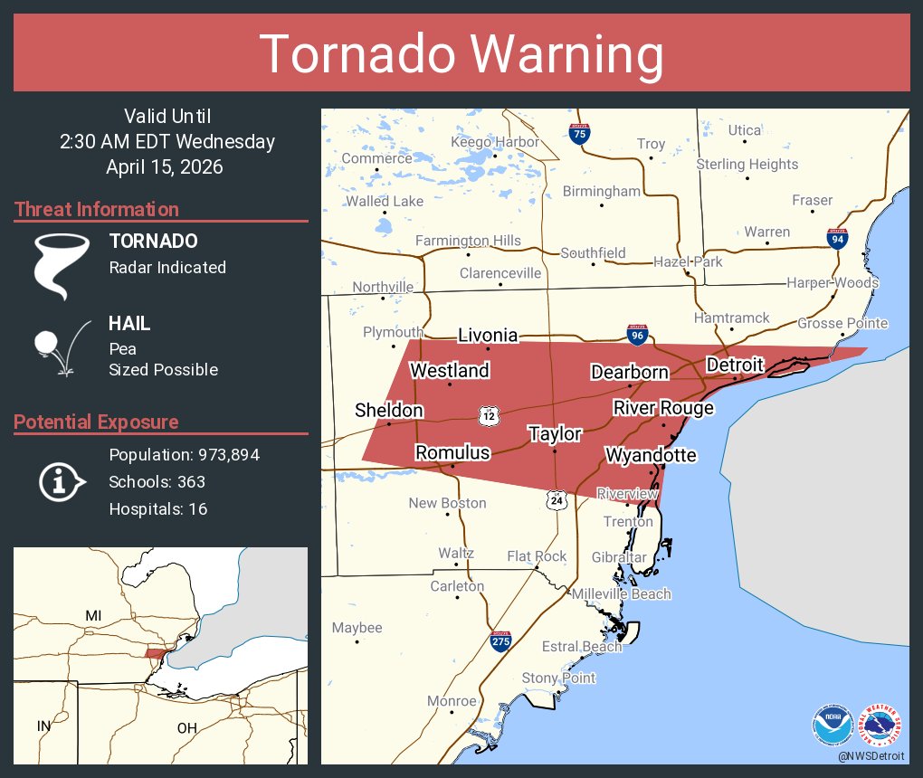 NWS Tornado tweet media