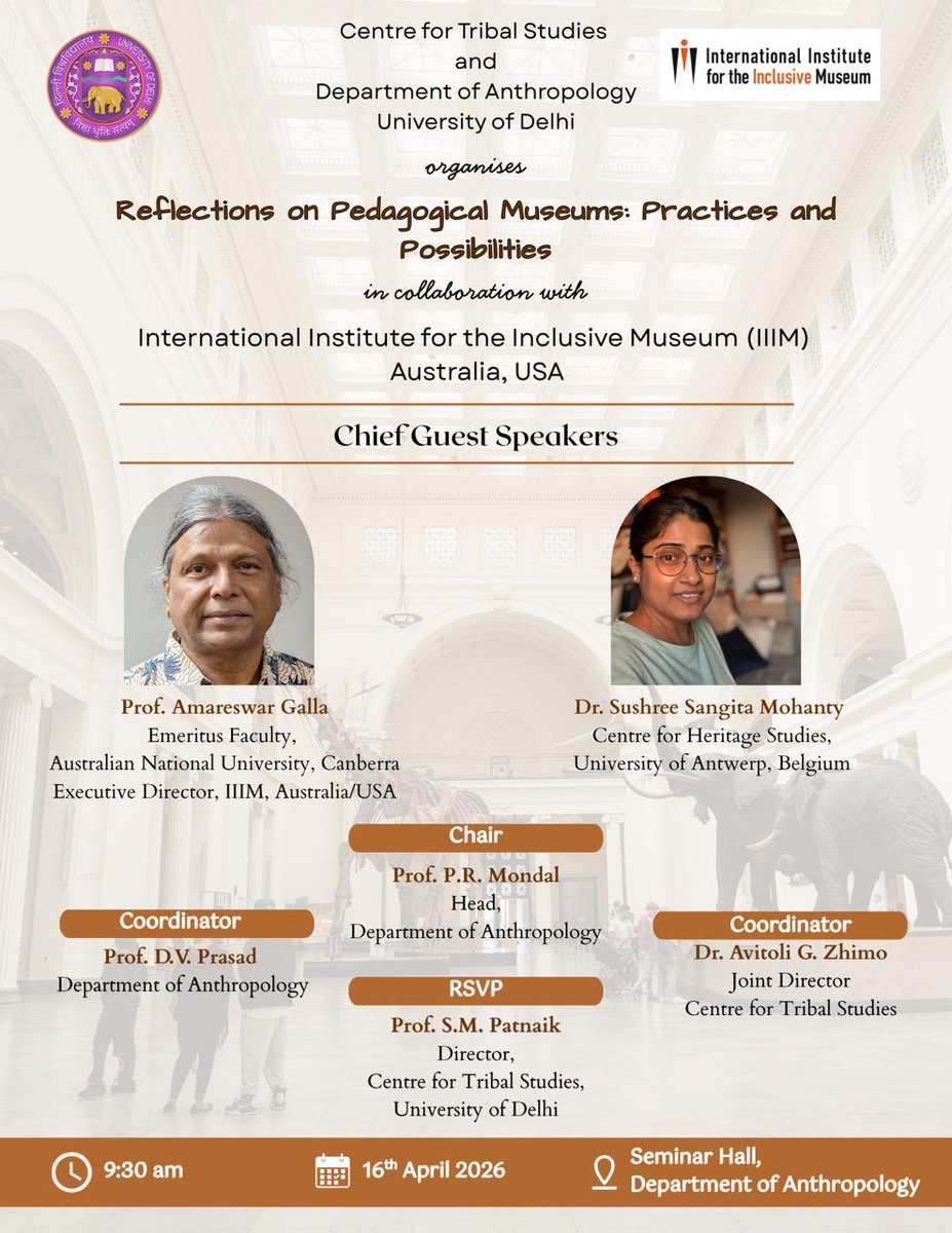 Dept. of Anthropology | Univ of Delhi | Official tweet media