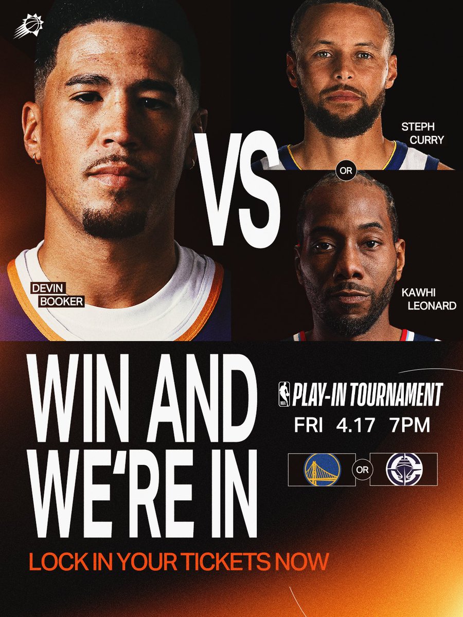 Suns's tweet photo. We need The Valley's energy Friday. 

🎟️ https://t.co/YGeNjTs7Fp https://t.co/86UhDHvyUa