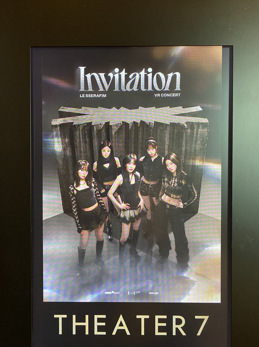 George_ichio's tweet photo. LE SSERAFIM　VRコンサート「INVITATION」
初体験！VR技術はここまで来てるんだね〜
ホント目の前に居る感じで、メンバー達が近くまで💕
まじヤバかった〜惚れてまうやろ！

#INVITATION
#LE_SSERAFIM_VRコンサート
#新宿でルセラフィムVR https://t.co/N1wssYgebE