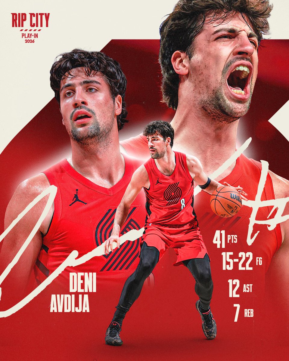 trailblazers's tweet photo. Deni SHOWED OUT in his first postseason appearance 👀 https://t.co/dUsz37ChJX