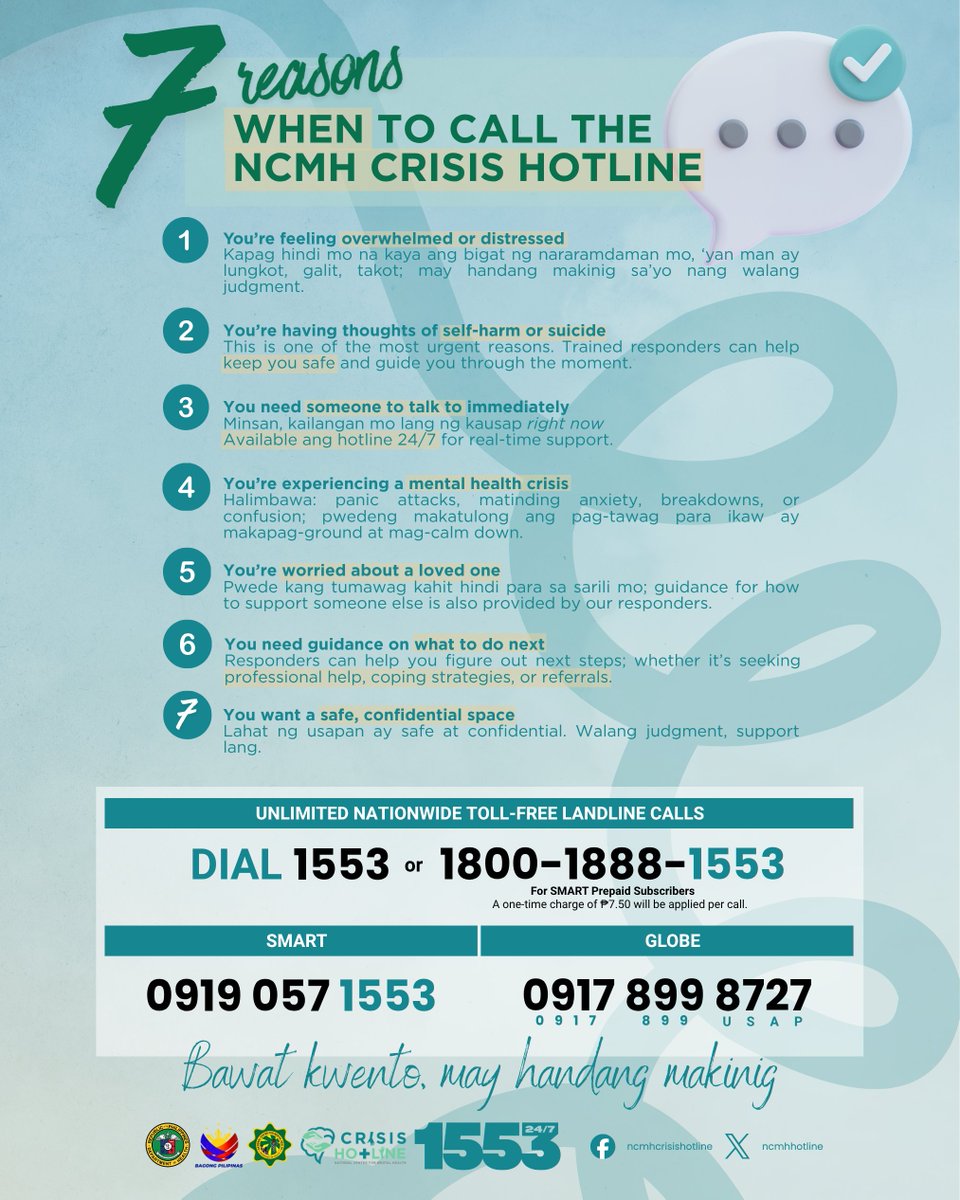 NCMH Crisis Hotline tweet media