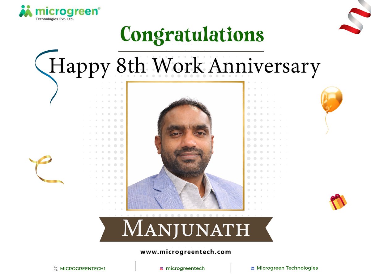 MicrogreenTech1's tweet photo. Heartfelt Congratulations on Your 8th Work Anniversary! 🎉
Your visionary leadership and unwavering dedication have masterfully steered the ship through challenges, driving Microgreen Tech to new heights of innovation, growth, and success. Grateful for your excellence guidance. https://t.co/VHfrSZZPDn