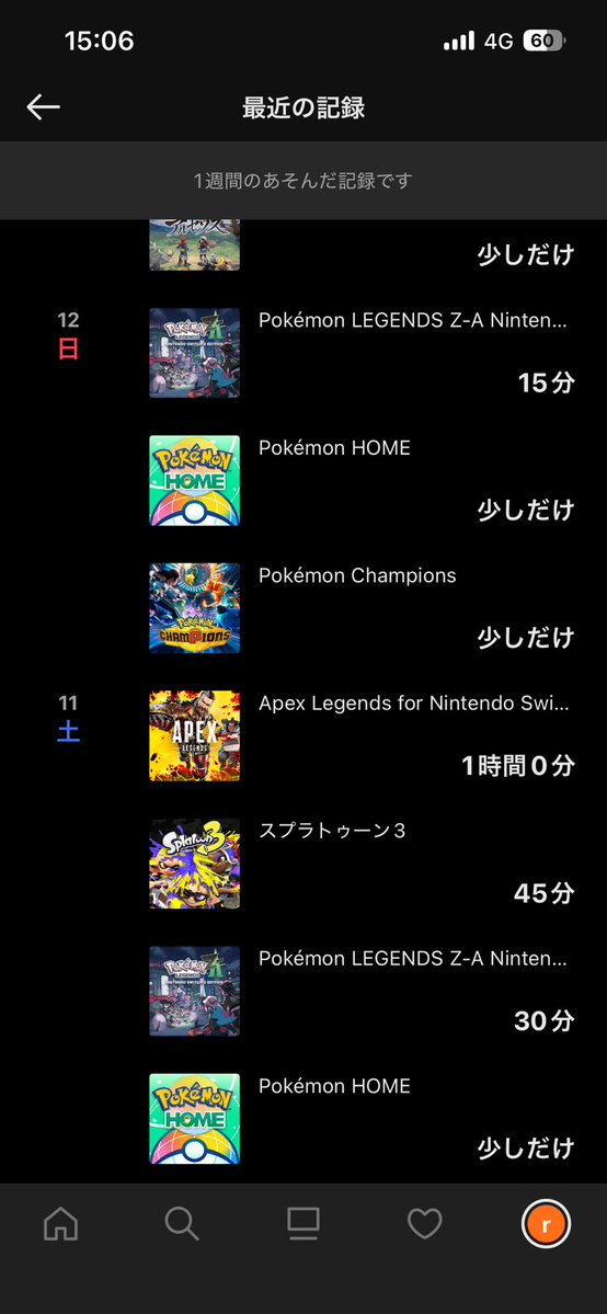 スプラして無さすぎる