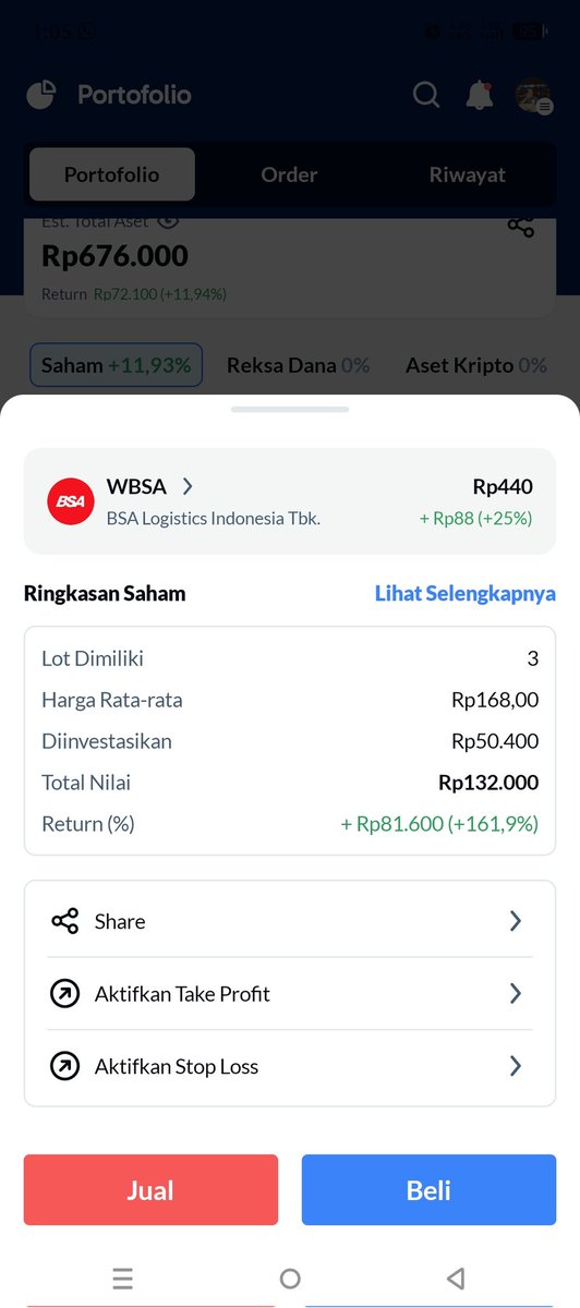 saputro_ady's tweet photo. update EIPO WBSA, cuma dapet 3 lot dan masih ARA, kira kira berapa kali ARA guys ? https://t.co/TKbv73a4EB