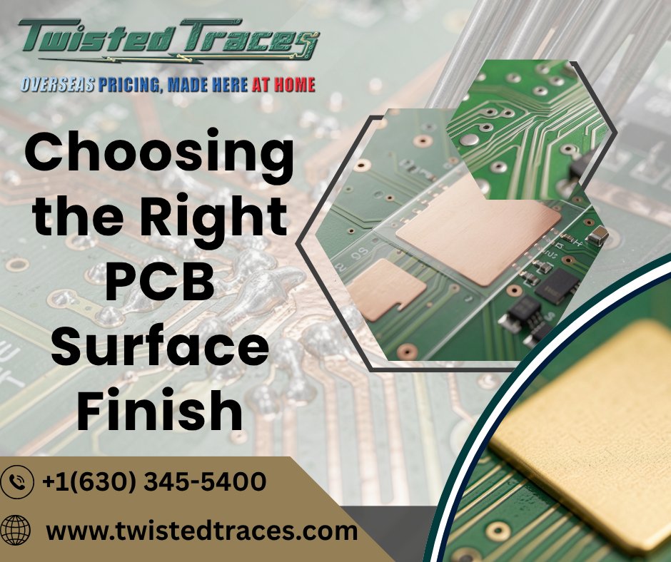 twistedtraces's tweet image. Not all PCB surface finishes perform the same.
ENIG, Immersion Silver &amp;amp; Tin impact solderability, durability &amp;amp; long-term reliability. Choosing the right finish depends on application needs and environment.
Read more: bit.ly/4sFooaD 
#PCBDesign #PCBManufacturing #PCB