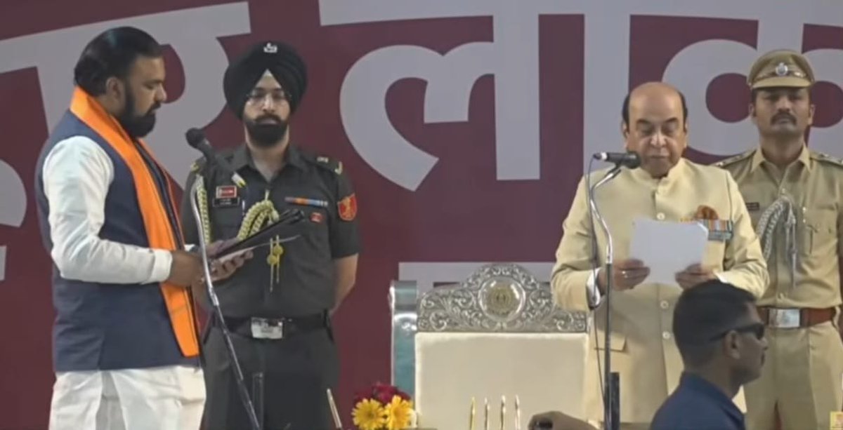 MukeshAdvani's tweet image. Heartiest congratulations to #ShriSamratChaudhary Ji on taking the oath as the #FirstEverBJPChiefMinisterInBihar 🪷

This is a #HistoricMoment. 🙌

Now, #GoodGovernance will flourish in Bihar &amp;amp; #prosperity will rise as well!✨

Bharat Mata Ki Jai!🙏
Jai Hind! Vande Mataram!🇮🇳🚩