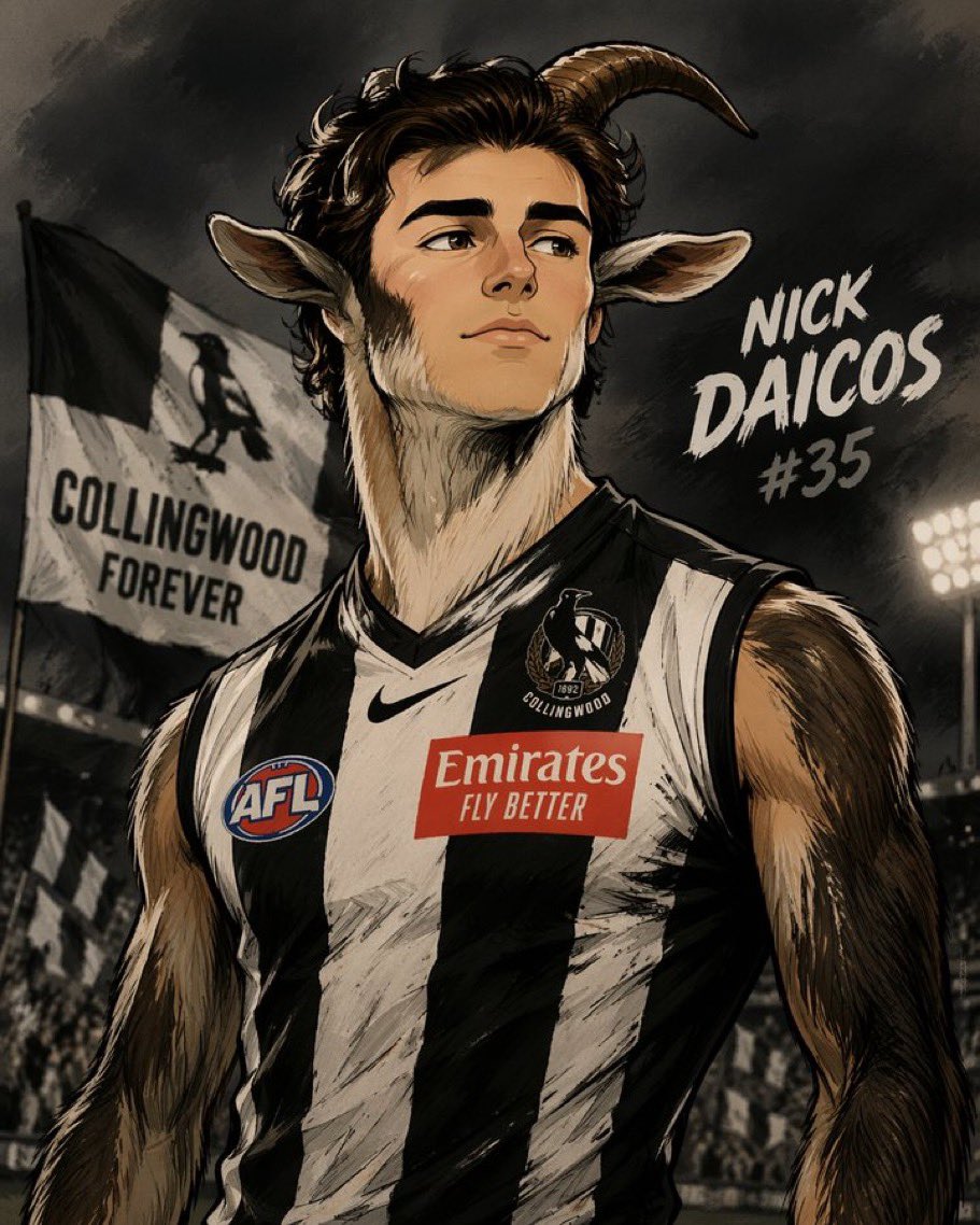 IncrediblyBozza's tweet photo. The little master 🖤🤍 #GoPies #AFL #Nick100 #Daicos100 #Daics100 #ND100 #DaicosLegacy #DaicosLegend #DaicosMasterclass https://t.co/JYIVlSoM5L
