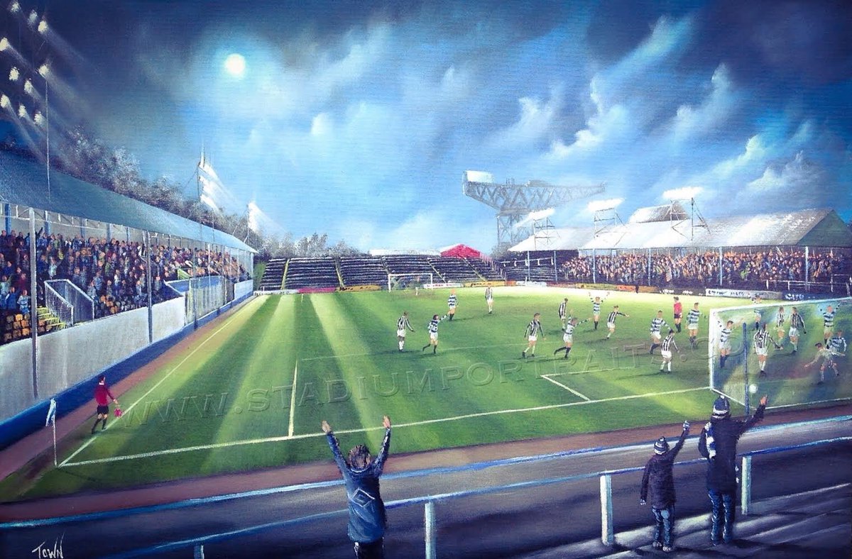 StadiumPortrait's tweet photo. Exciting news 😁 - Paul Town Art has a brand new shiny webpage - check it out for all your sporting needs - original art, box canvas prints, prints, jigsaws and more - just follow the link - https://t.co/4yASYe9Y2N #greenockmorton #gmfc #mortonfc #MortonFC #GMFC #GreenockMorton https://t.co/qKMvEU1GmE