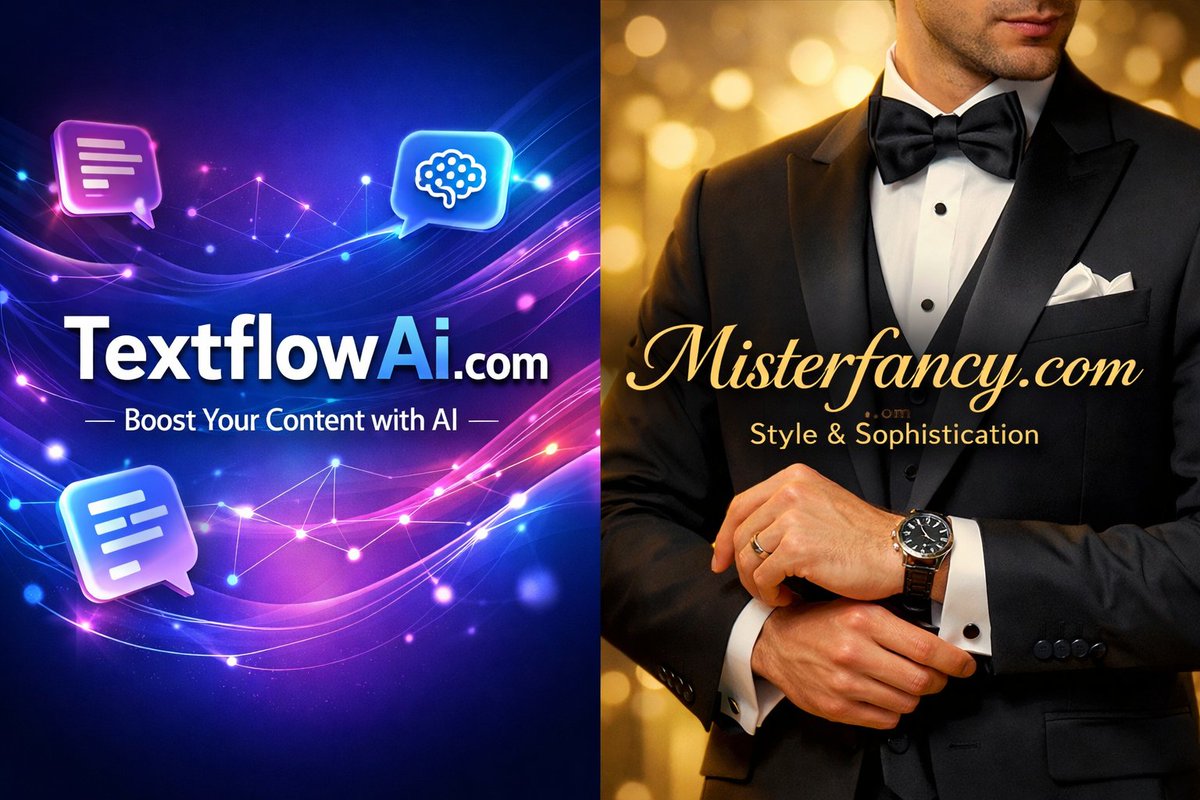 domainavenue's tweet image. For sale

TexflowAi.com
Price: $511.28 (commission included)
Link: spaceship.com/s/buy/textflow…

MisterFancy.com
Price: $408.98 (commission included)
Link: spaceship.com/s/buy/misterfa…

#domains #domainsforsale #domainname #dotcom