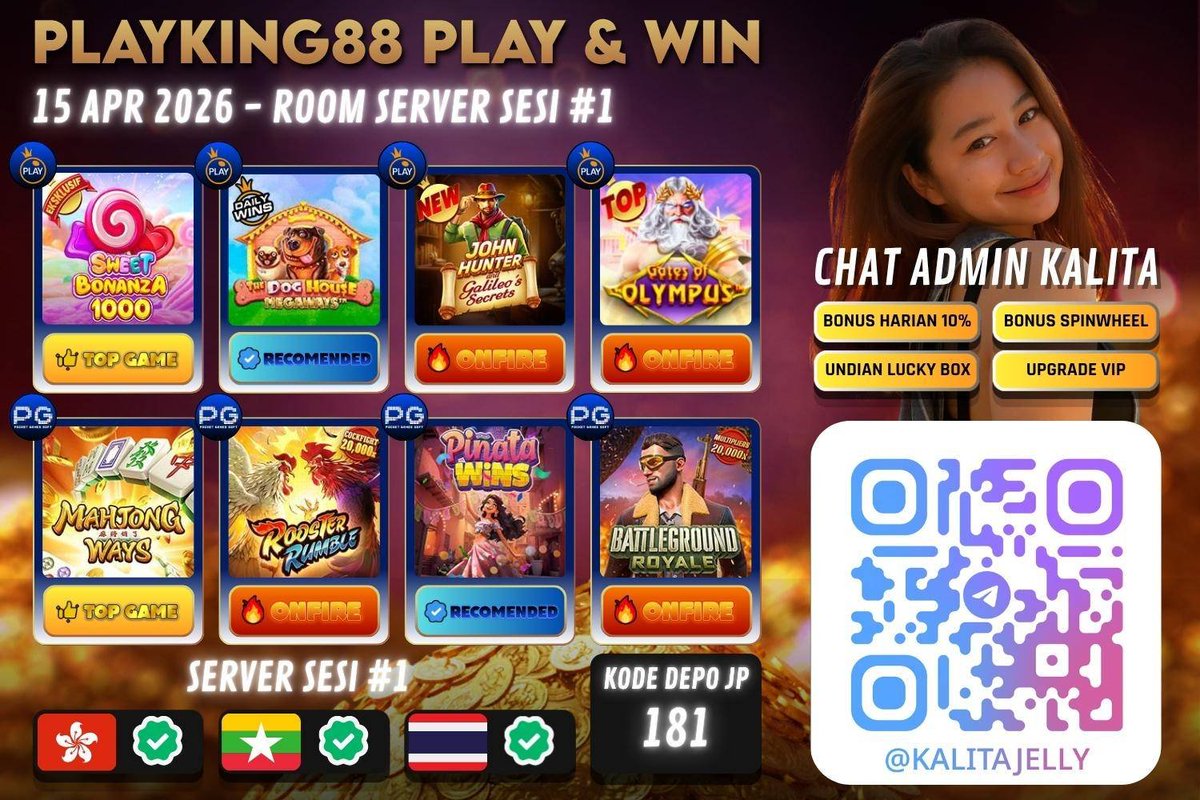 raisaandini084's tweet photo. 👑 LINK SLOT GACOR 👑
===============
🧸 Modal Receh Dijamin Profit
💯 RTP Gacor Akurat 98%
🤑 Situs Terpercaya Akurat
===============
𝓢𝓔𝓡𝓥𝓔𝓡 𝓖𝓐𝓒𝓞𝓡 𝓗𝓐𝓡𝓘 𝓘𝓝𝓘
🇭🇰 Hong Kong
===============
🔗 𝗟𝗜𝗡𝗞 𝗚𝗔𝗖𝗢𝗥 : => https://t.co/RGi3nnTe18
=============== https://t.co/tXAOAsFNZd
