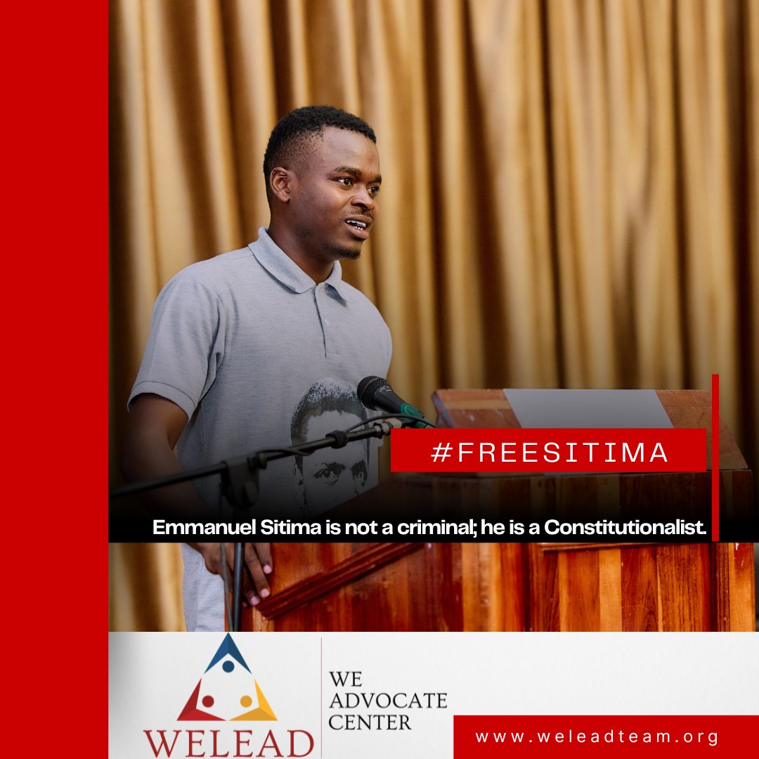 weleadteam's tweet photo. 🟦 This morning, we start by standing in solidarity with @EmmanuelSitima7, a youth leader, a Constitutionalist, and an active citizen of Zimbabwe who is passionate about effective and fair representation of young people in all aspects of life.

The WELEAD team has experienced Sitima's leadership through various activities, and his work is undoubtedly aimed at advancing constitutional awareness. He is not a criminal.

We stand in solidarity and demand that justice prevails soon. #FreeSitima @NicolaWatson13  @namataik_ @FNF_Africa @FrontLineHRD @ZimRightsLIVE @africaIYP @AUEUYouthLab @euinzim @Che_Guevara_Zw @TeeMuchehiwa @Zinasuzim @PassionateFuza @passiemaremudze @DougColtart @MakomboreroH @ropamakumire @KFRMugayi @GodsFlower_ @ngadziore @CdeSankara_ @cdegwenzi @abelrunga @molokele @zppINFO @amnesty_zim @ConstitutionZw