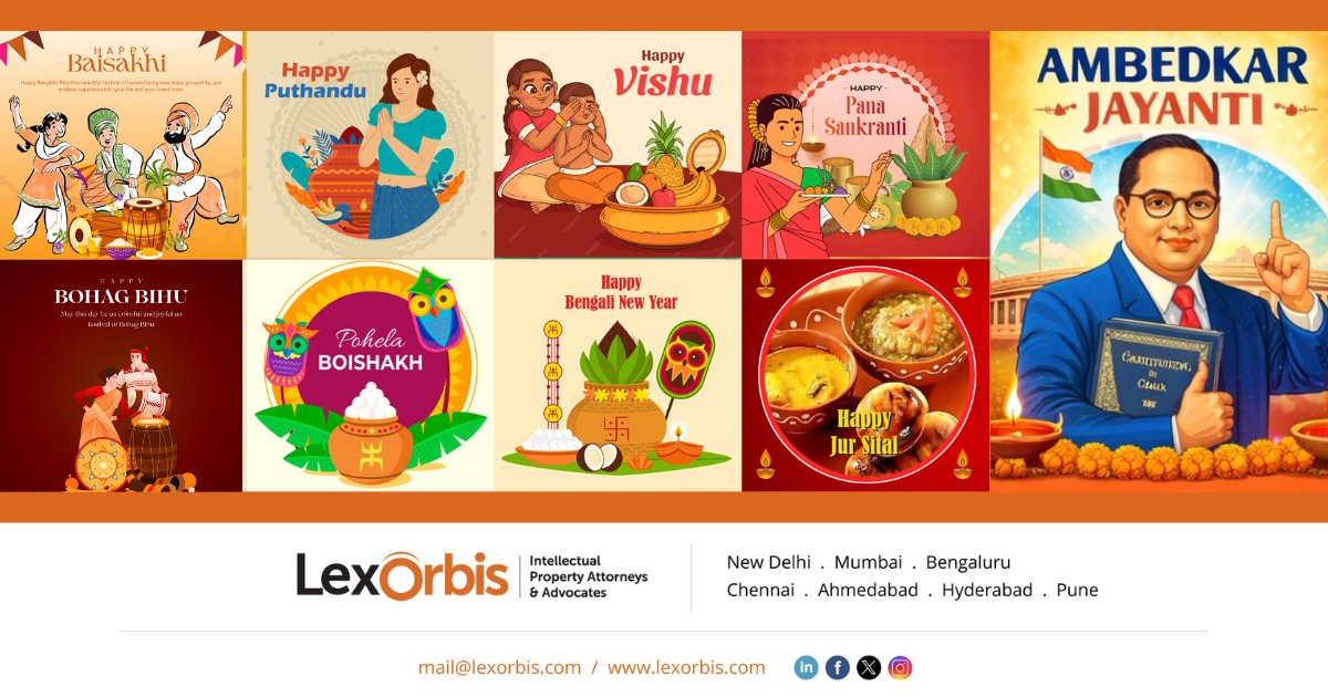 LexOrbisIP's tweet image. India celebrates a vibrant blend of harvest festivals 🌾, New Year traditions 🎊, and Ambedkar Jayanti 📘,a time of gratitude, renewal, and new beginnings 🌸✨Wishing everyone joy, prosperity, and positivity 💫
#LexOrbis #FestiveSpirit #UnityInDiversity #NewBeginnings