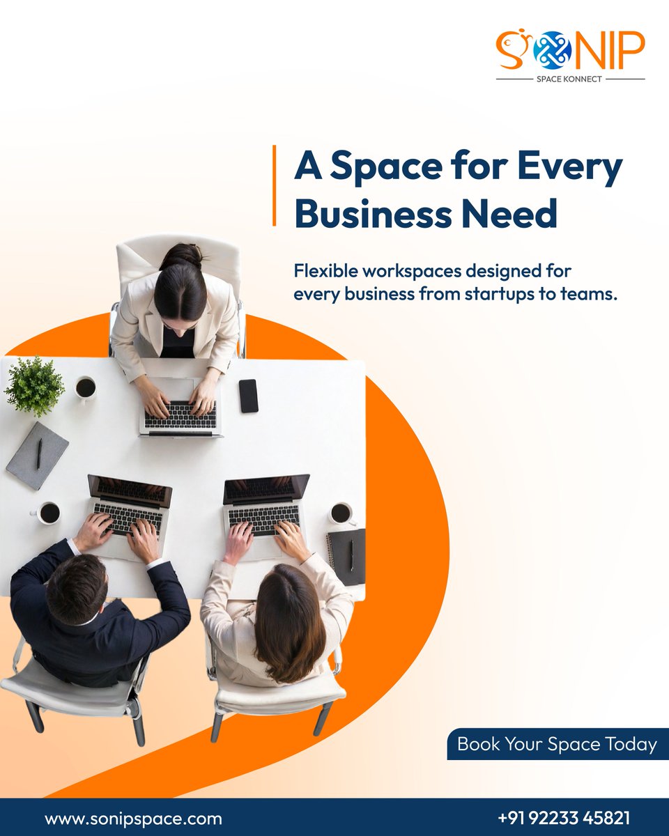 sonipspace's tweet image. Your perfect workspace is more than just an office it’s where ideas grow, teams connect, and businesses thrive. 
For More Details Contact Us: +91 9223345821
Visit: sonipspace.com
#SonipSpaceKonnect #ManagedOfficeSpaces  #ModernWorkspaces